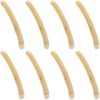 8 Pcs Earthy Wood Log Sticks Set, 5.9 in Dried Wood Sticks for Crafts, Light Brown Natural Wood Craft Sticks for Rustic Wall Decor, Home Decor, Jewelry Display, DIY Projects