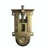 8PCS Gold Cabinet Sliding Door Pulleys Wardrobe Top Bottom Wheels Runner Furniture Roller Hardware