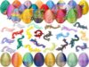 8 Pcs Random 3D Printed Dragon Eggs with Dragon Inside,Mystery Easter Egg Set Articulated Fidget,Home Office Decor Executive Desk Gifts