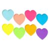 8 Pieces Heart Shaped Sticky Notes Pad Colorful Memo Paper for School Office Supplies Colorful Heart Shape
