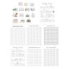 8 Sheets 6x8 Inch Reading Journal Tracker Stickers Bookmark Tracker Sticker