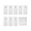 8 Universal Frame Hangers with 24 Removable Adhesive Strips (2 Per Hanger), Damage-Free Wall Mount for Sawtooth, D-Ring, Wire, Keyhole and Other Frames, No Nails