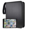 9-Pocket TONESPAC 900 Cards Binder Compatible with Trading Cards, Storage Case with Removable Sheets for Sports Baseball Cards Cards Collection Black