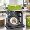 90° Corner Box Labeler, Automatic Label Peeling Machine, with LED Touch Screen, PLC Microcomputer Control, Accuracy ±0.5 Mm, 15-30 Labels/Min, Right Angle Labeling Machine TB-1