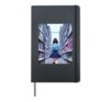 90s Retro Japanese Anime school girl Student Book lover Hardcover Journal, Black