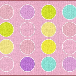 Booooom Jackson Pastel Classroom Rug 7’6″x13’1″ with 24 Seating Spots Non Slip, for Preschool, Kindergarten, Daycare
