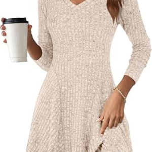 ANRABESS Knit Short Dresses