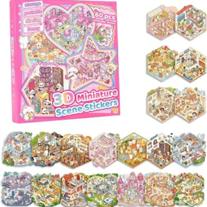 DAHEYPONG 20 Sets 3D Sticker Scene Craft Kit