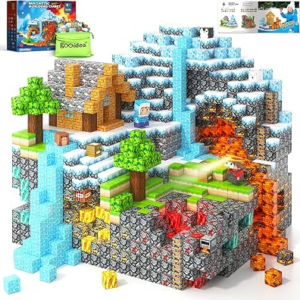Magnetic Blocks – 200PCS 0.8“ Building Blocks STEM Toys for Boys Girls Kids