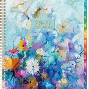 2026-2027 Appointment Book – 2026-2027 Daily Hourly Planner | Weekly Appointment Book, Jul 2026 – Jun 2026, 8.5″ x 11″, Monthly Tabs, 30-Minute Interval, Holidays, Back Pocket