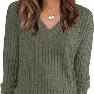 ANRABESS Ribbed Shirts