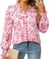 GRACE KARIN Women Boho Long Sleeve Tops