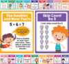 Decorably 20 Vibrant 1st Grade Math Posters for Classroom, 11x14in