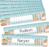 Hadley Designs Desk Name Tags for Classroom –25 Student Name Tags for Desks, 13×3″ Name Plates for Classroom Decor, Teacher Supplies, Colorful Nametags, 1st-3rd Grade Kindergarten Preschool Must Haves