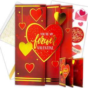 Decorably Gold Foiled 5x7in Individual Valentines Card for Husband