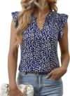 Womens Tops Dressy Casual Leopard Print Summer Blouses