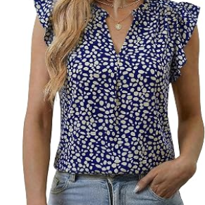 Womens Tops Dressy Casual Leopard Print Summer Blouses