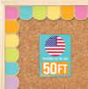 50ft Bulletin Board Borders Trim – Classroom Borders for Bulletin Board Decorations, Daycare Teacher Must Haves, Home & Office DIY Supplies, Pastel Back to School & Workplace Events Party Decor