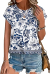 XIEERDUO Cap Sleeve Tops