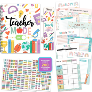 Decorably Undated Teacher Planner 2026-2027, Lesson Plan Book & Calendar