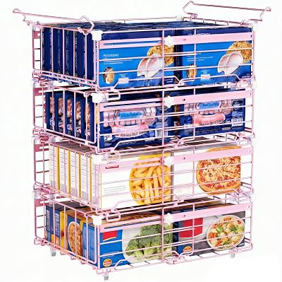 NEACLYNN Expandable Freezer Organizer Bins