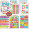 Hadley Designs Spanish Posters for Classroom – 12 Bilingual Educational Posters for Spanish Classroom Decorations Must Haves, Calendario y Alfabeto en Español Para la Pared, Colorful Teacher Supplies