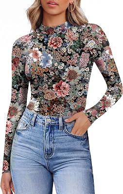 Ekouaer Womens Lace Tops