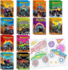 BenLouis 24 Pcs Monster Truck Mini Coloring Books Kids Monster Car Party Favors Small Activity Books Bulk for Kids Monster Truck Birthday Goodie Bags Stuffers Return Gifts Classroom Travel