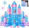 GobiDex 100PCS Magnetic Tiles Princess Castle Building Set with 4 Dolls