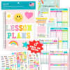 Hadley Designs Teacher Planner 2026-2027 Academic Year – Undated Teacher Lesson Planner Book for Teachers, Homeschool Planners 2026-2027, First Year Teachers Must Haves, Back to School Teaching Gifts