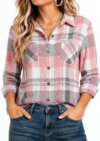 ZEAGOO Womens Flannel Plaid Shirts