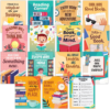 Decorably 15 Reading Posters for Classroom, Library Posters, 11x14in
