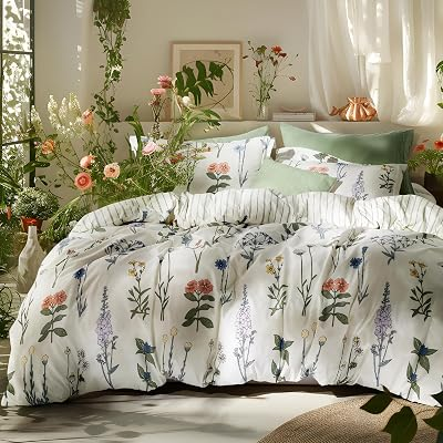 Bedsure 3-Piece Floral Comforter Set