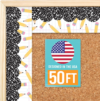 50ft Bulletin Board Borders Trim – Classroom Borders for Bulletin Board Decorations, Daycare Teacher Must Haves, Home & Office DIY Supplies, Pencils Back to School & Workplace Events Party Decor