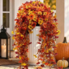 COLOPLAY Artificial Mums for Outdoors Fall Decor