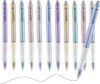 Gel Pens, Extra Smooth Black Ink Pen, 12 Pcs 0.5mm Fine Point Writing Pen for Journaling Note Taking, Nurse Retractable Pen, Cute Aesthetic Stationery School Office Supplies Gifts for Women