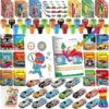 BenLouis 168Pcs Race Car Party Favors Racing Theme Coloring Books Crayons Sticker Set Bulk for Kids Fast Racecar Wheels Birthday Goodie Bag Stuffer Classroom Gifts Rewards Craft Pinata Fillers