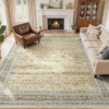 LESSYMO Washable Area Rug