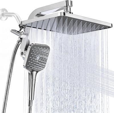 12" XXL Rainfall Shower Head with Handheld Combo
