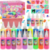 HunDun Magic Water Elf Toy Kit Gifts for Kids,Large Capacity Aqua Fairy Water Gel Kit for Kids with 22 Gels,Fun DIY Craft Kit,Squishy Maker,Make Your Own Squishies,Magic Water Pets
