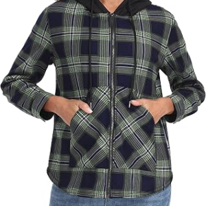 Lepunuo Womens Plaid Jackets