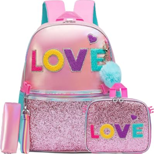 HTGROCE 3Pcs Girls Backpack Set