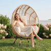 LUTINLIX Oversized Wicker Egg Chair