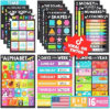 Hadley Designs 16 Educational Posters for Classroom Must Haves – Laminated Pre-K Posters for Toddler Homeschool Essentials, Toddler & Preschool Learning Activities, Kindergarten Classroom Decor