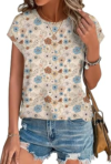 XIEERDUO Cap Sleeve Top