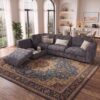 92" Modular Sectional Sofa with Storage, 4-Seater L-Shaped Cloud Couch, Chenille Sectional Couch for Living Room, Modern Comfy Flexible Modular Sofa for Apartment, Bedroom and Family Room, Gray