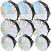 9 Pack Silver Tambourine Set 6 8 10 Inch Double Row Jingle Bell Tambourine Instrument Handheld Percussion Musical Instrument for Adults Church Worship Dance Wedding Party Classroom