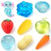 9 Pack Squishy Toys Squeeze Slow Rising Fidget Toy Axolotl