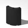 9 Piece Cylinder Quarter 4x4x6, Black, Compatible with Lego Parts 30562