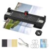 A3/A4/A6 Laminator Machine, YE381 Thermal Laminating Machine for Home Office School Use with 70 Laminating Pouches, Bulit in Paper Trimmer and Corner Rounder